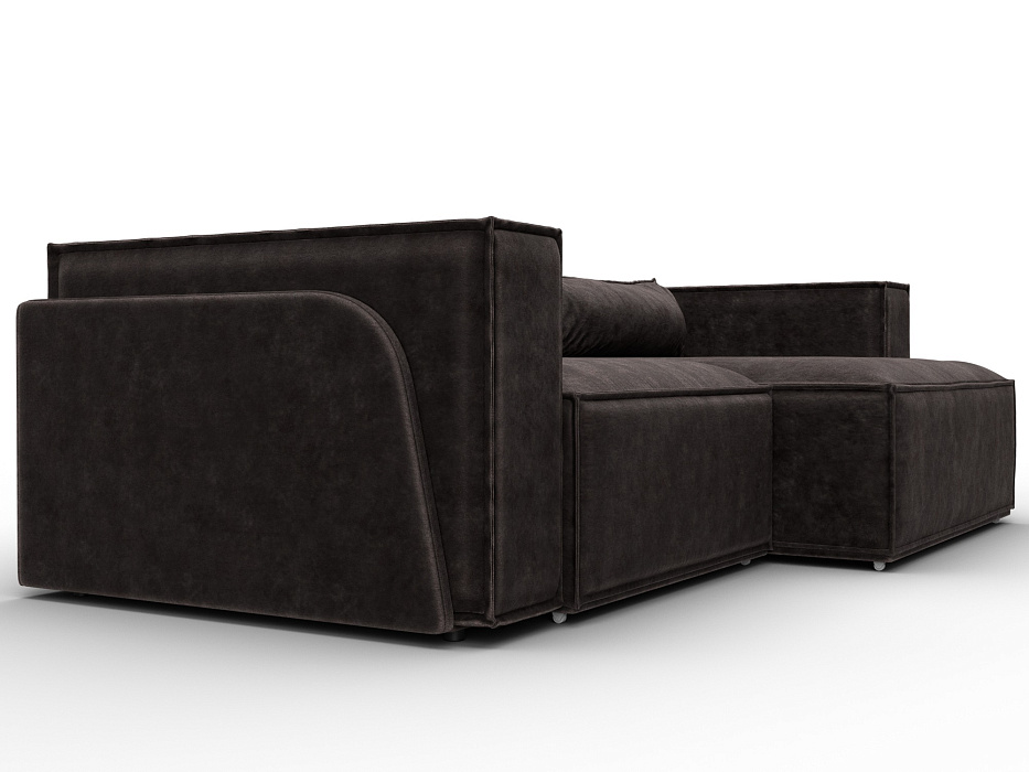 Диван угловой Лига-061 угол правый (brut 17 коричневый)