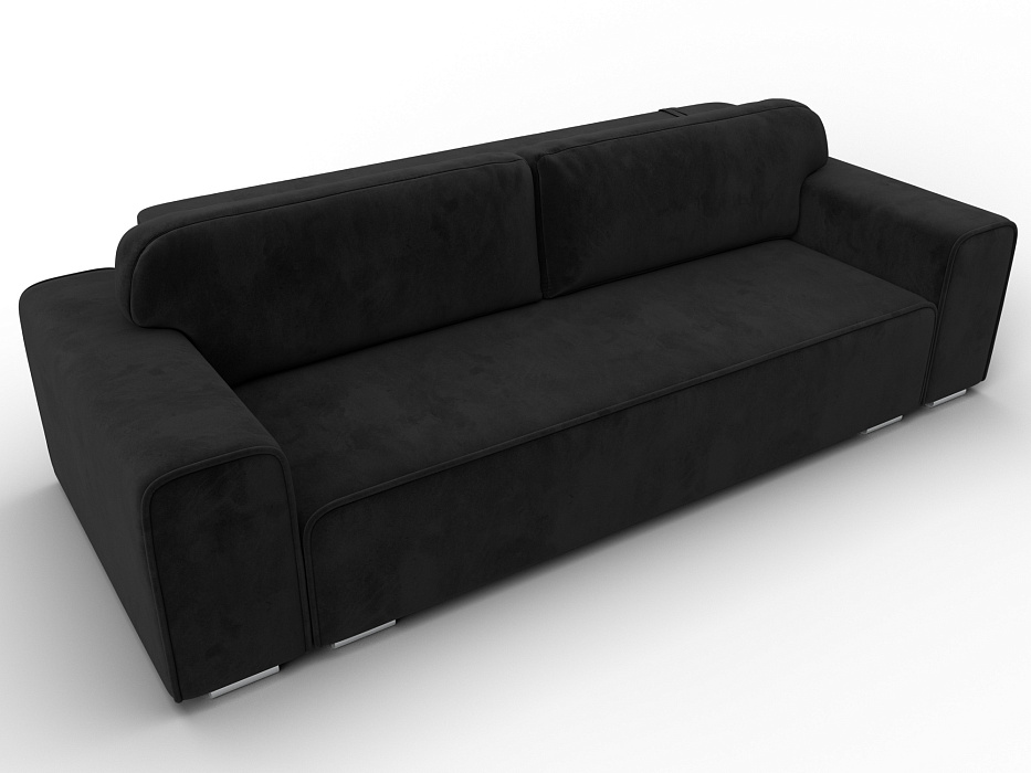 Диван прямой Лига-029 (черный)