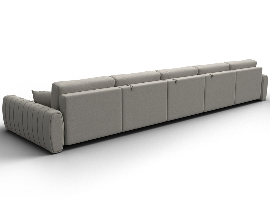 Диван П-образный Лига-057 НПБ МегаЛонг (амур 02 бежевый)