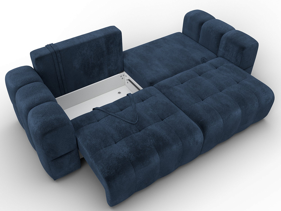 Диван прямой Лига-110 НПБ (tower 13 синий)