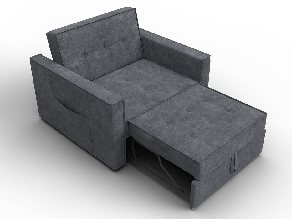 Кресло-кровать Лига-104 (80) (brut 16 темно-серый)