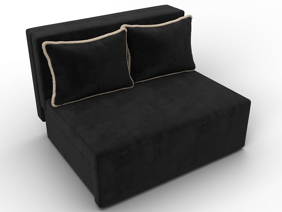 Диван прямой Лагуна (seven 35 черный;seven 729 бежевый)