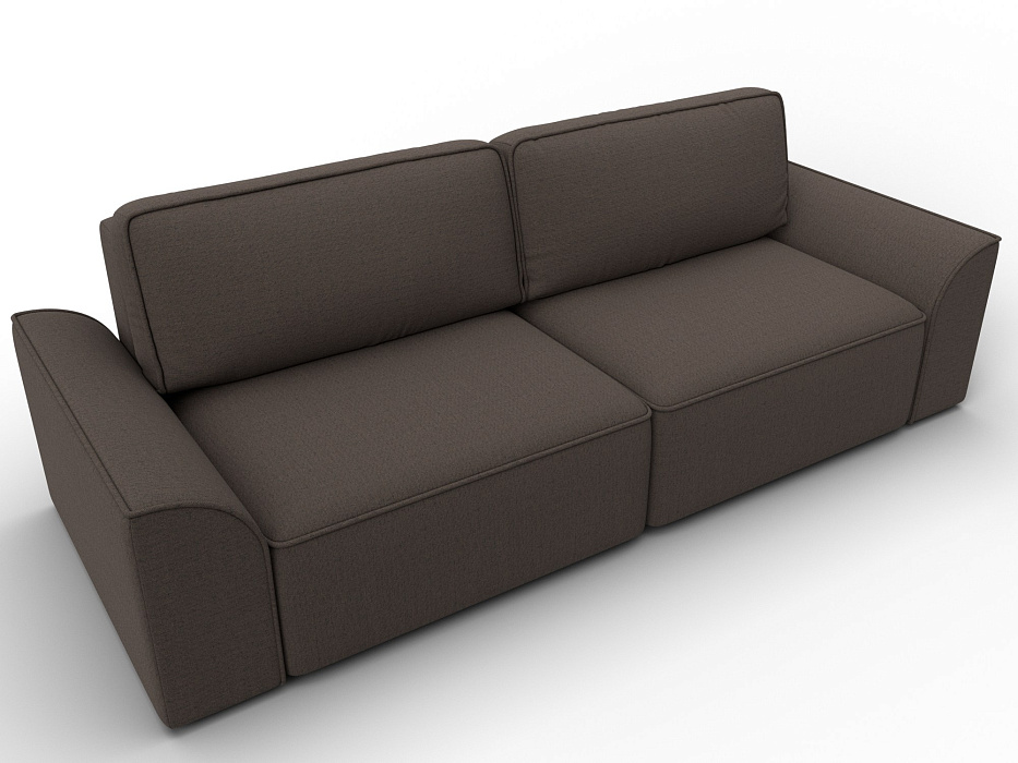 Диван прямой Лига-048 НПБ (амур 05 коричневый)