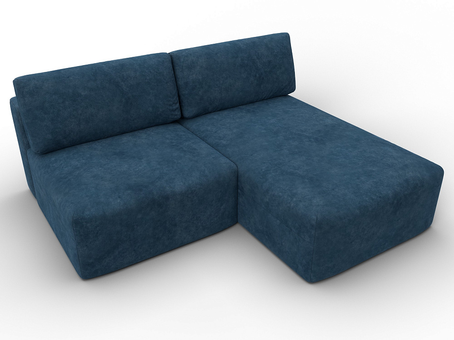 Диван угловой модульный Лига-060 НПБ угол универсальный (brut 11 синий)