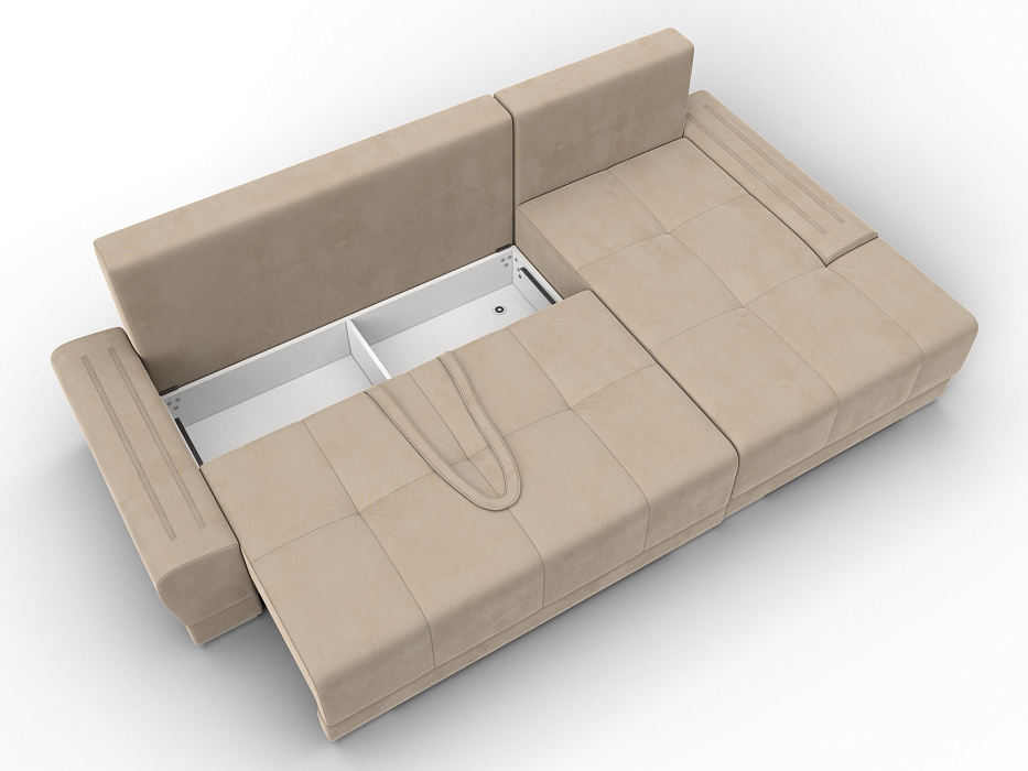 Диван угловой Лига-119 угол правый (seven 729 бежевый)