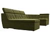 П-образный модульный диван Холидей Люкс (зеленый)