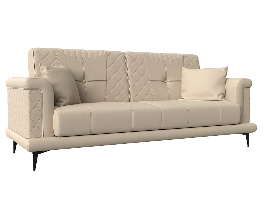 Прямой диван Неаполь (бежевый цвет)