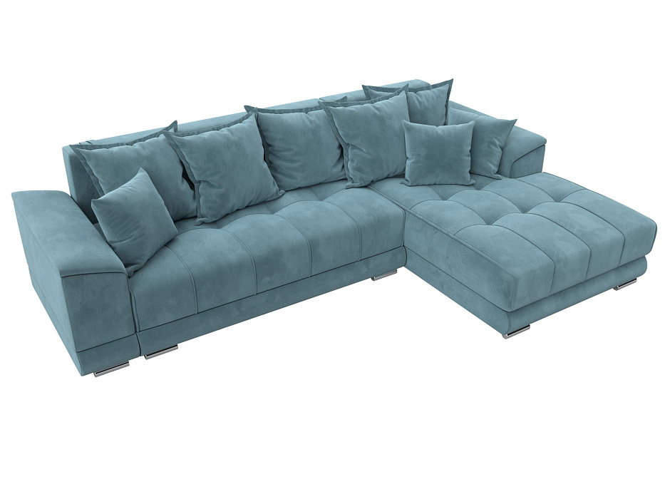 Диван угловой НордСтар правый угол (бирюзовый)
