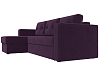 Угловой диван Принстон левый угол (фиолетовый цвет)