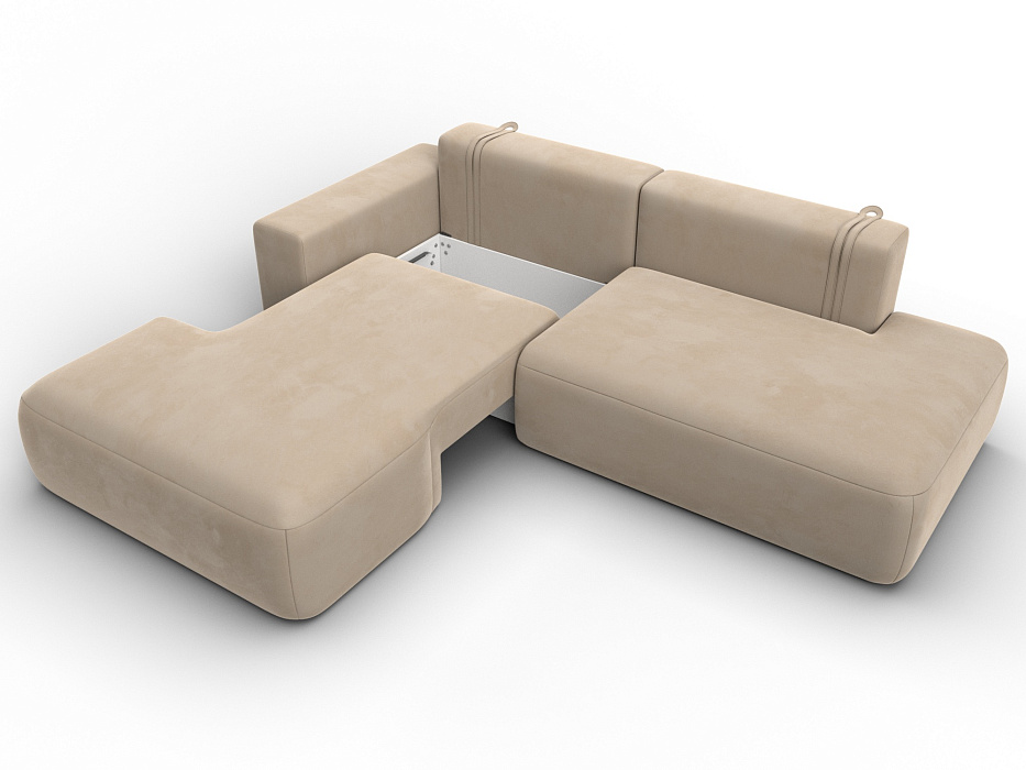 Диван угловой Лига-036 НПБ Модерн левый угол (бежевый)