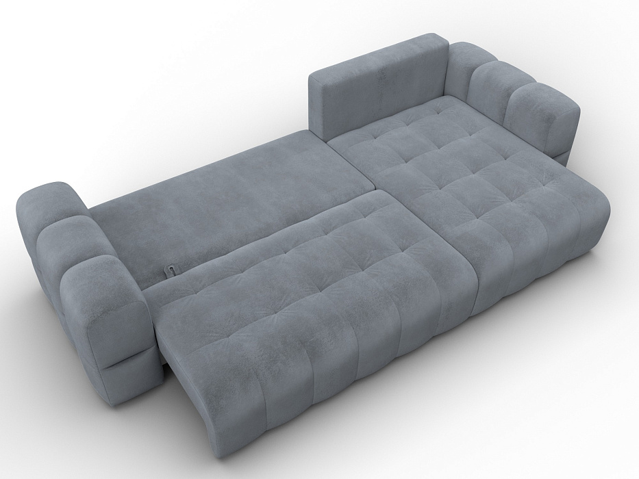 Диван угловой Лига-110 НПБ угол универсальный (tower 10 серый)