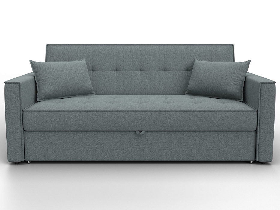 Диван прямой Лига-104 (160) (амур 07 серый)