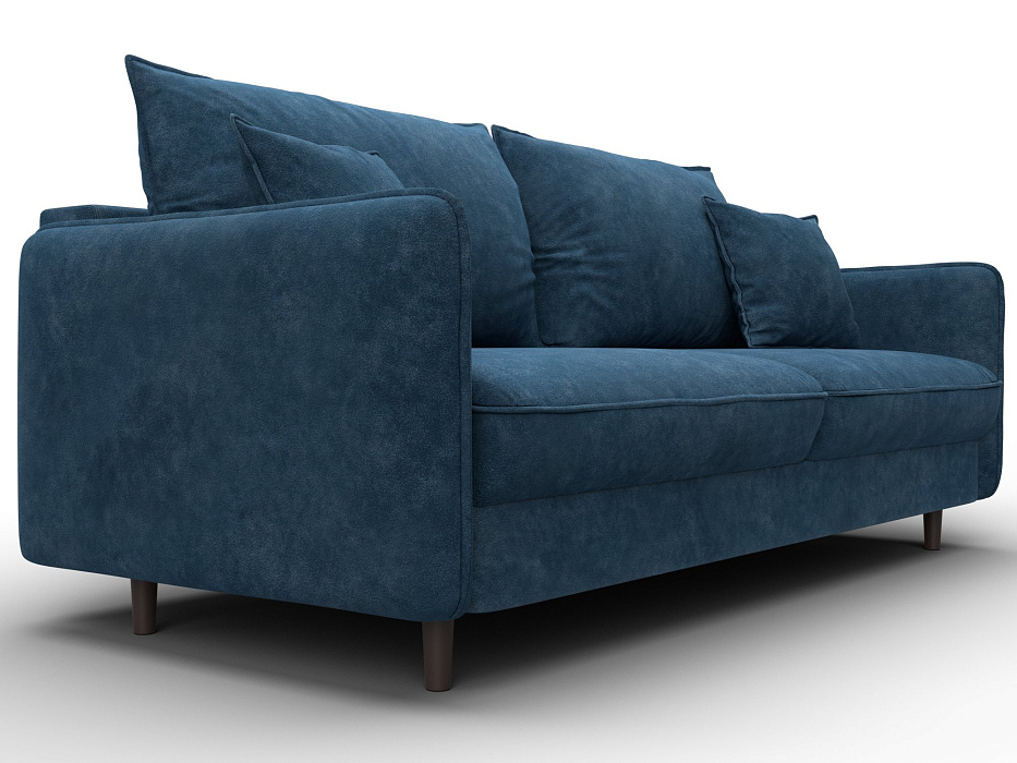 Диван прямой Лига-064 НПБ (brut 11 синий)