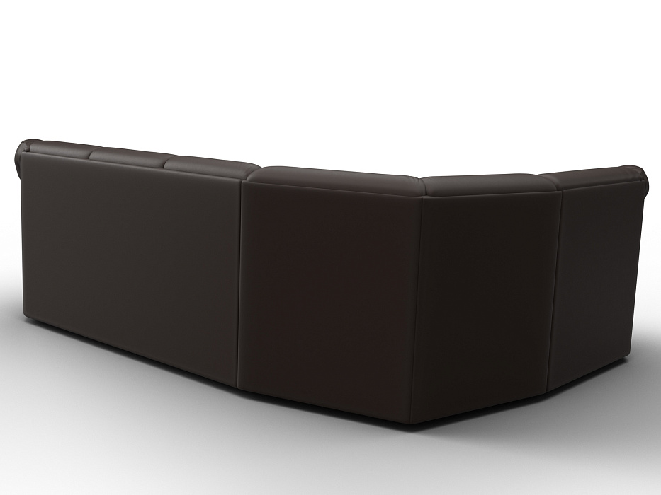 Диван угловой Карнелла левый угол (коричневый)