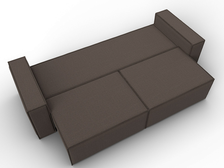 Диван прямой Куба Лайт (амур 05 коричневый)