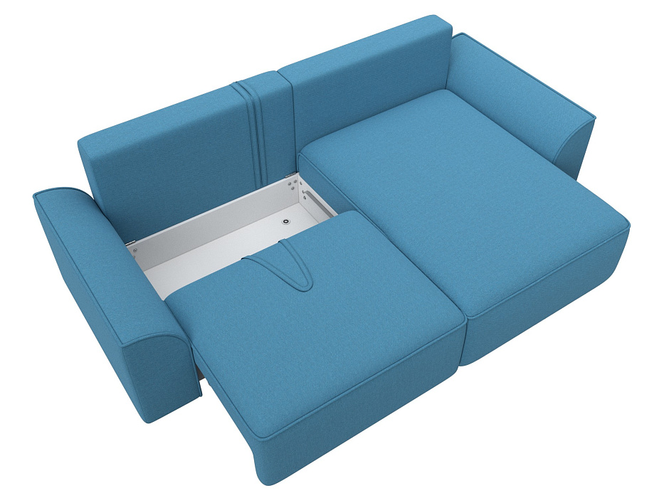 Диван угловой Лига-048 НПБ (амур 10 голубой) Диван угловой Лига-048 НПБ (амур 10 голубой)