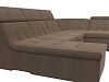 П-образный модульный диван Холидей Люкс (коричневый)