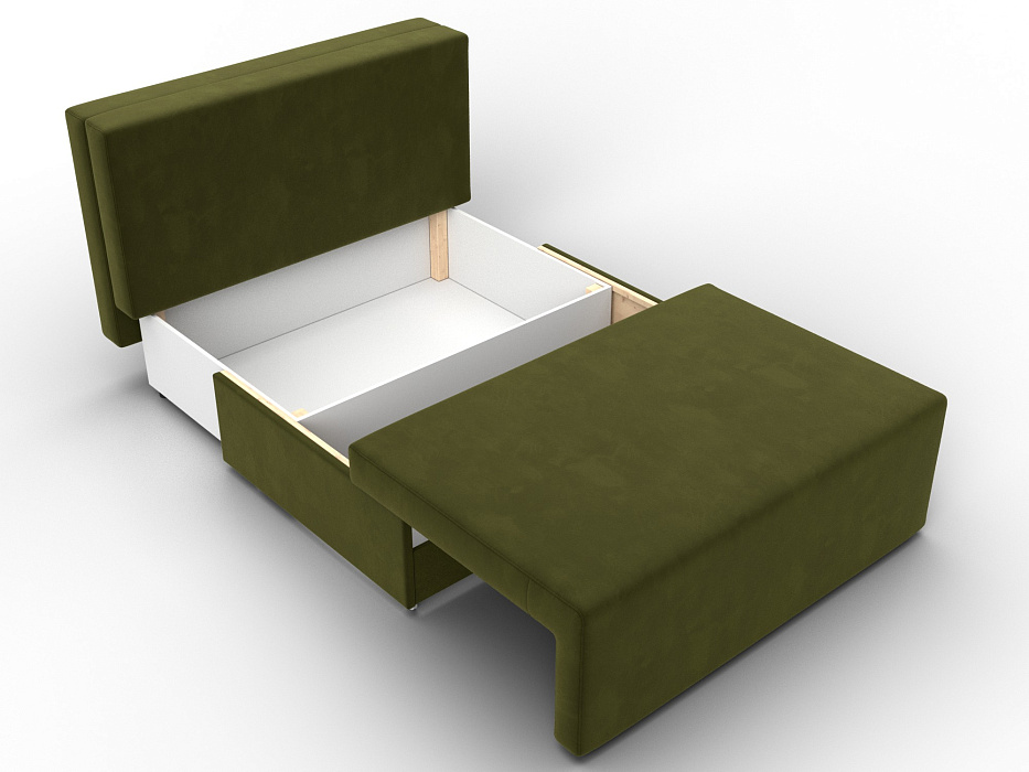 Диван прямой Лагуна (зеленый;бежевый)