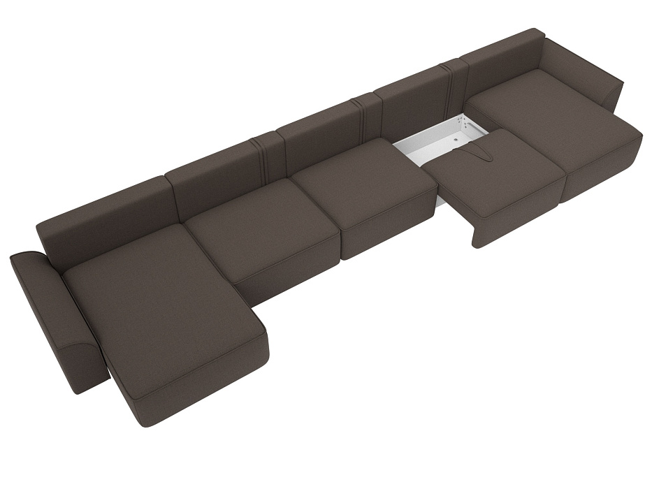 Диван П-образный Лига-048 НПБ МегаЛонг (амур 05 коричневый) Диван П-образный Лига-048 НПБ МегаЛонг (амур 05 коричневый)