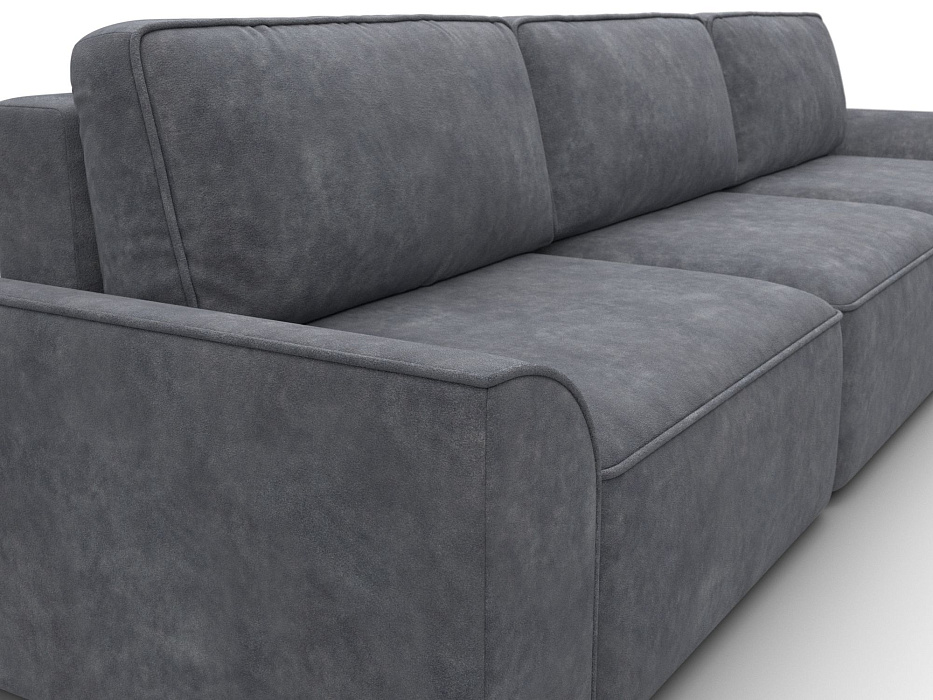 Диван прямой Лига-048 НПБ Лонг (brut 16 темно-серый)