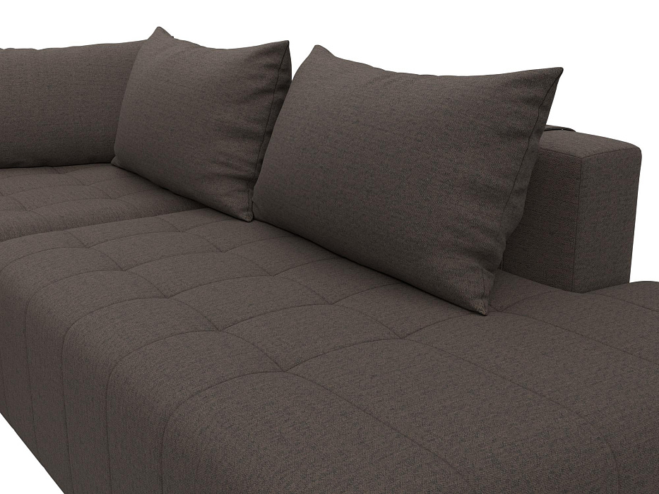 Диван угловой Лига-103 НПБ угол левый (амур 05 коричневый)