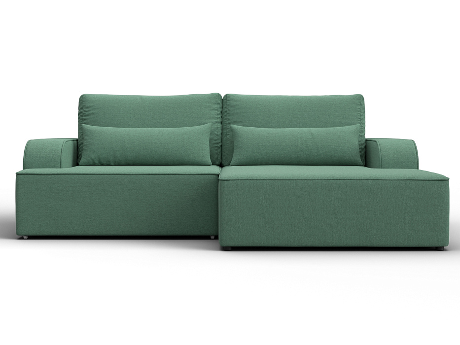 Диван угловой Лига-120 угол правый (амур 11 зеленый)