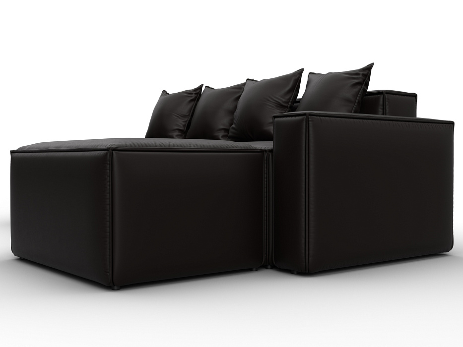 Диван угловой модульный Лига-063 угол правый (grifon 12 коричневый)