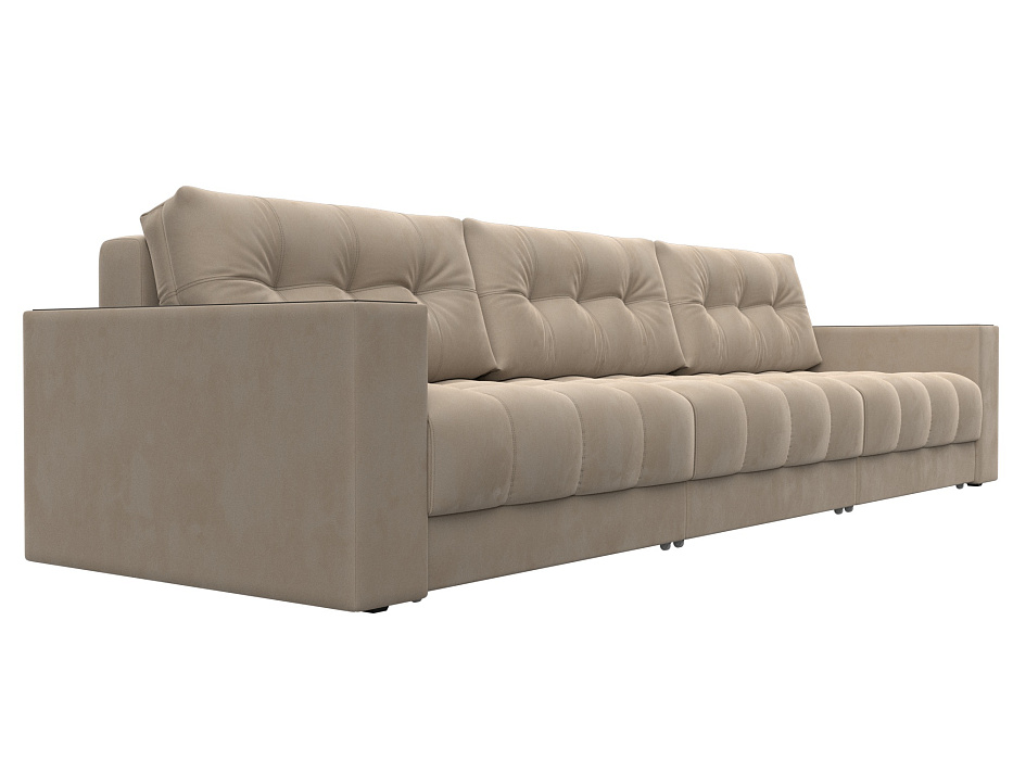 Диван прямой с декором Лига-049 НПБ Лонг (seven 729 бежевый) Диван прямой с декором Лига-049 НПБ Лонг (seven 729 бежевый)