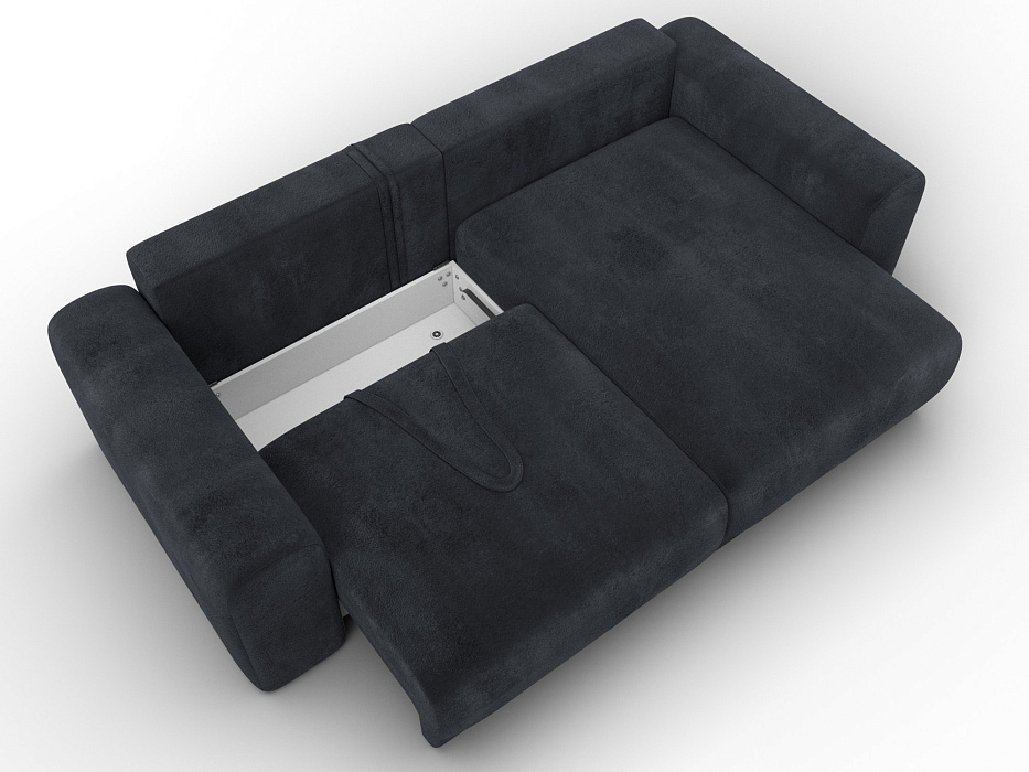 Диван угловой Лига-056 НПБ угол универсальный (tower 11 темно-серый)