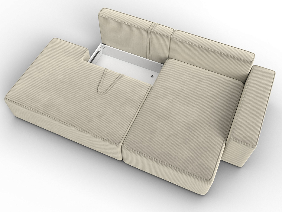 Диван угловой Лига-079 БП угол правый (vertical бежевый)