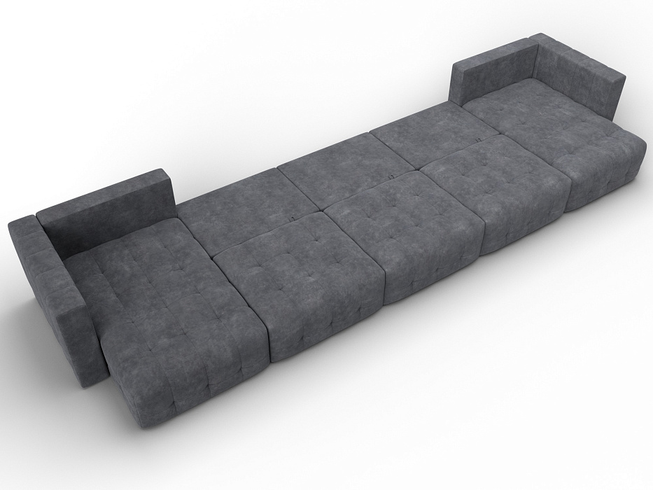 Диван П-образный Лига-052 НПБ МегаЛонг (brut 16 темно-серый) Диван П-образный Лига-052 НПБ МегаЛонг (brut 16 темно-серый)