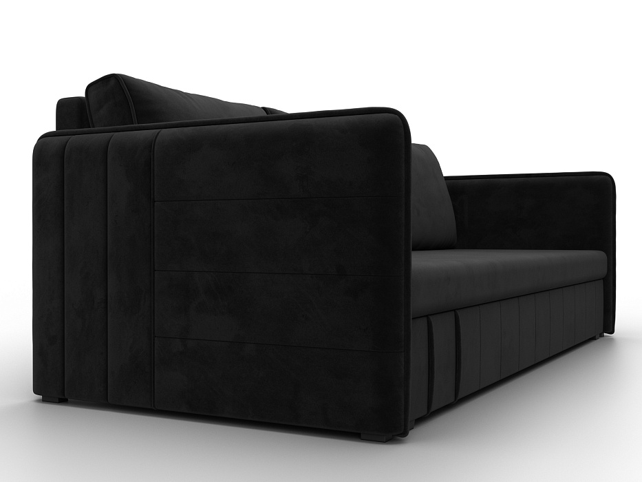 Диван прямой Слим (черный)