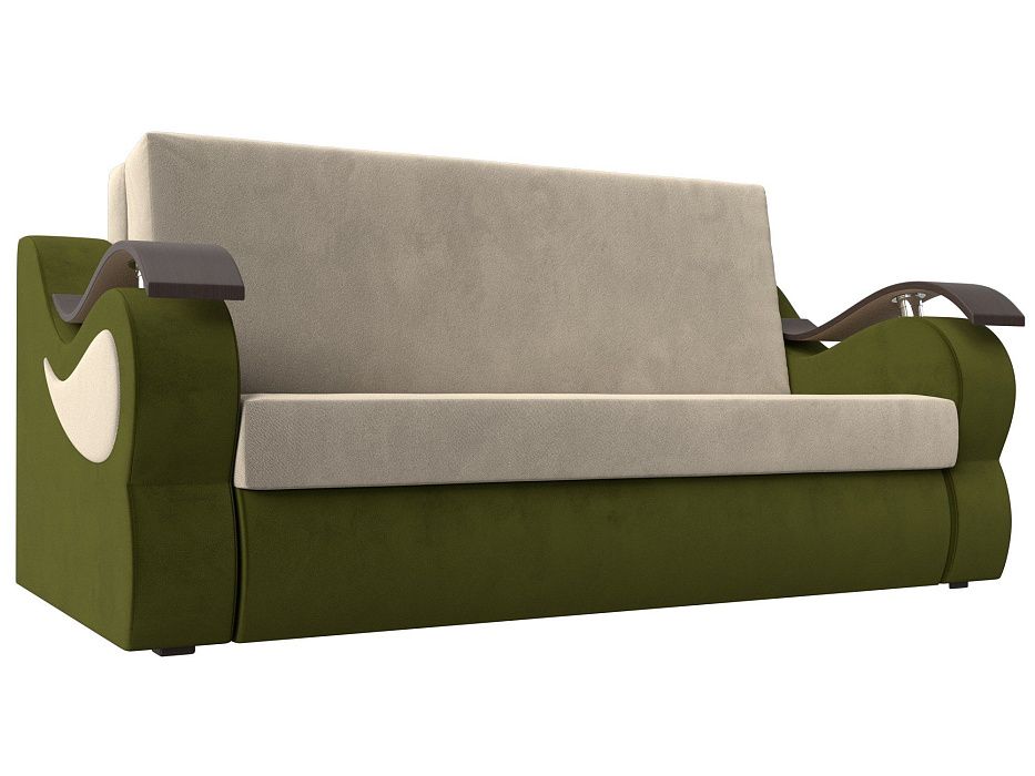 Прямой диван Меркурий 160 (бежевый\зеленый)
