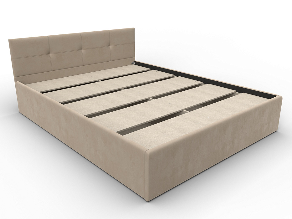 Кровать двухспальная Лига-127 (160) (seven 729 бежевый)