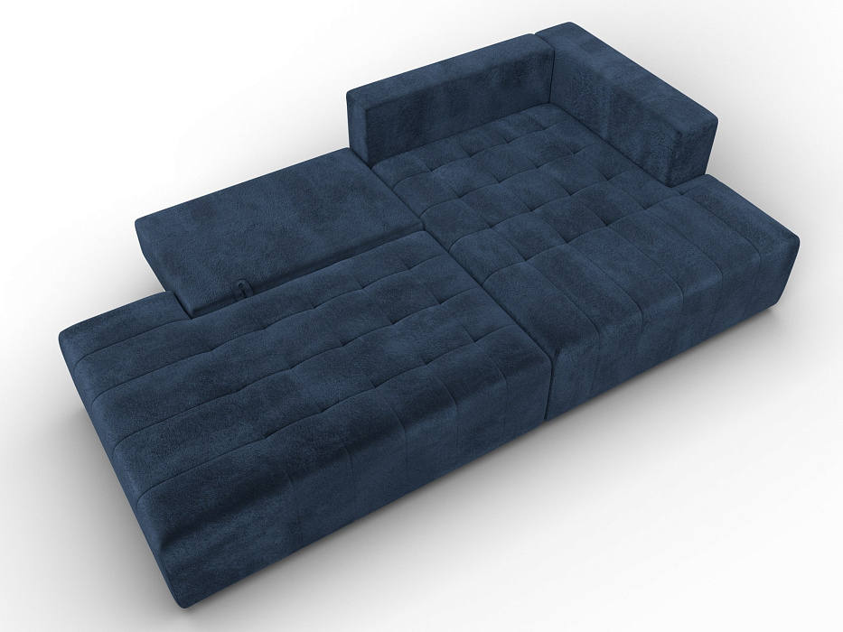 Диван угловой Лига-103 НПБ угол правый (tower 13 синий)