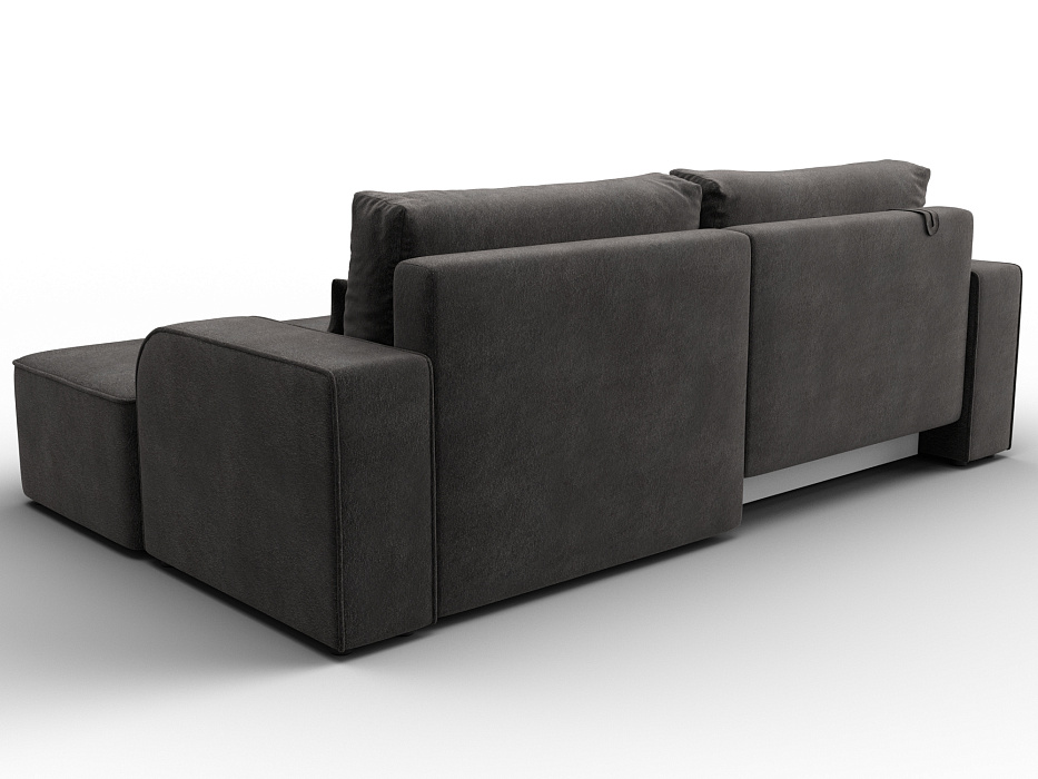 Диван угловой Лига-120 угол правый (laim 10 темно-коричневый)