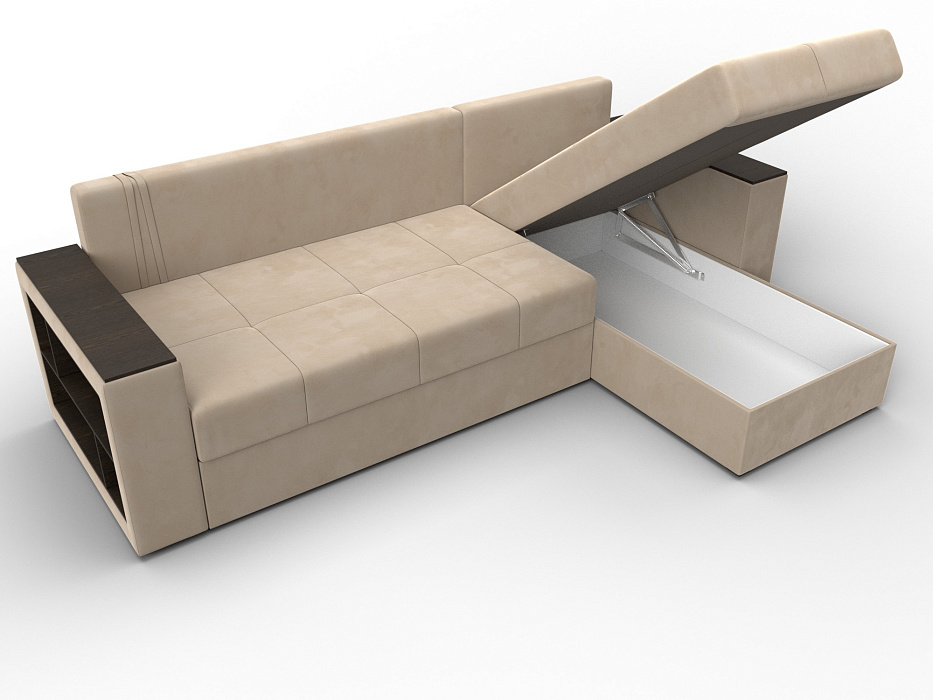 Диван угловой Дубай Лайт угол универсальный (seven 729 бежевый)