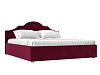 Интерьерная кровать Афина 180 (бордовый цвет)