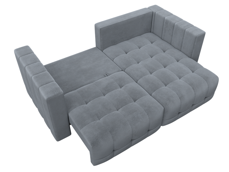 Диван угловой Лига-052 НПБ угол универсальный (tower 10 серый)