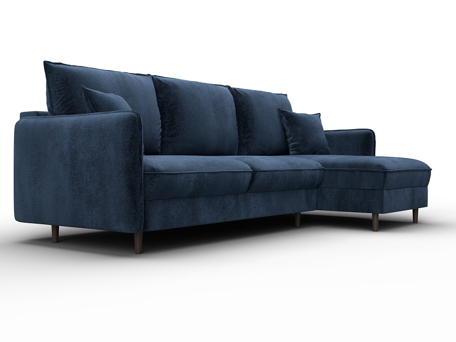 Диван угловой Лига-064 НПБ угол универсальный (tower 13 синий)