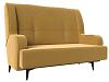 Прямой диван Неаполь 2-х местный (желтый цвет)