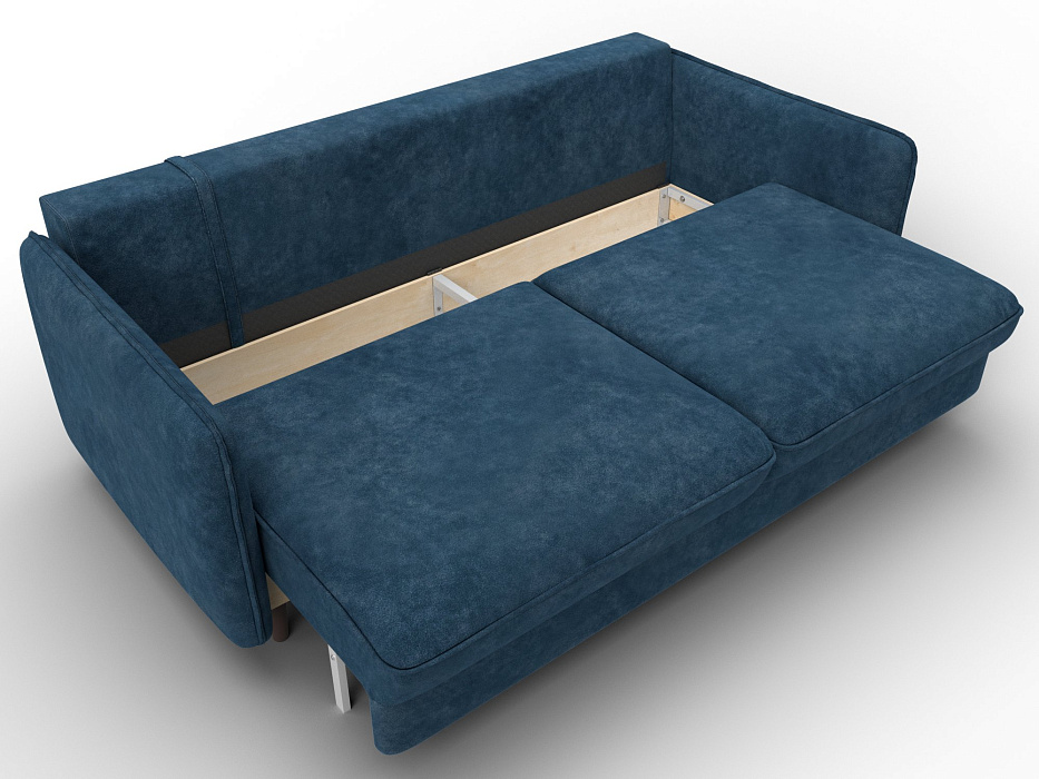 Диван прямой Лига-064 НПБ (brut 11 синий)