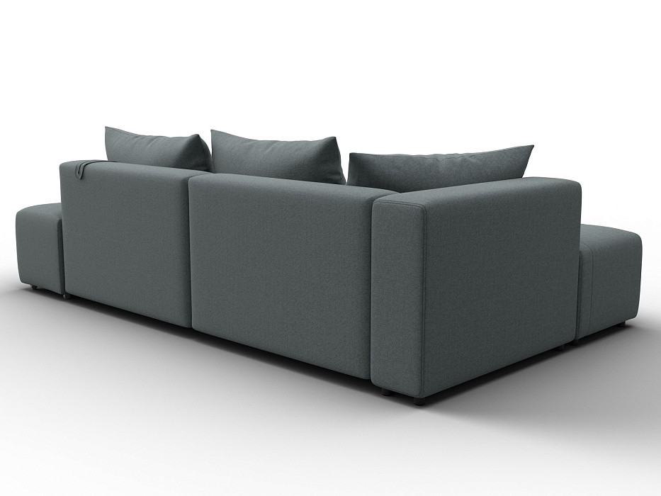 Диван угловой Лига-103 НПБ угол левый (амур 07 серый)