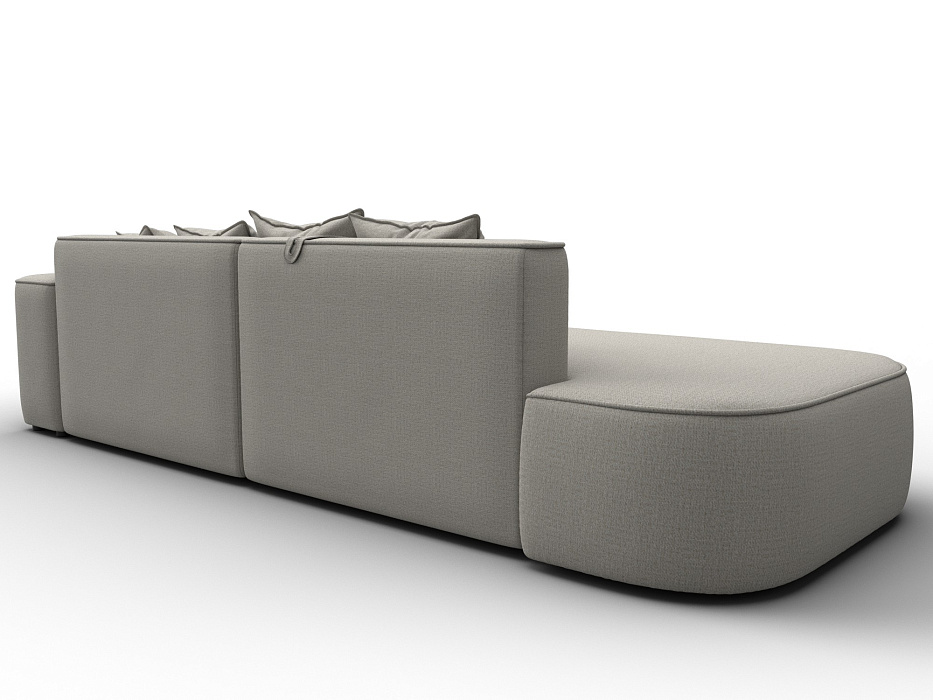 Диван угловой Лига-065 угол правый (амур 02 бежевый)