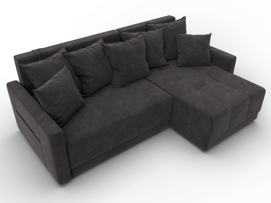 Диван угловой Лига-125 угол универсальный (laim 10 темно-коричневый)