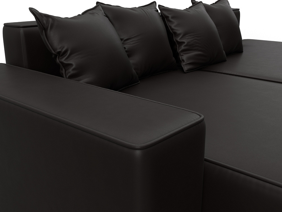 Диван угловой Лига-079 угол левый (grifon 12 коричневый)