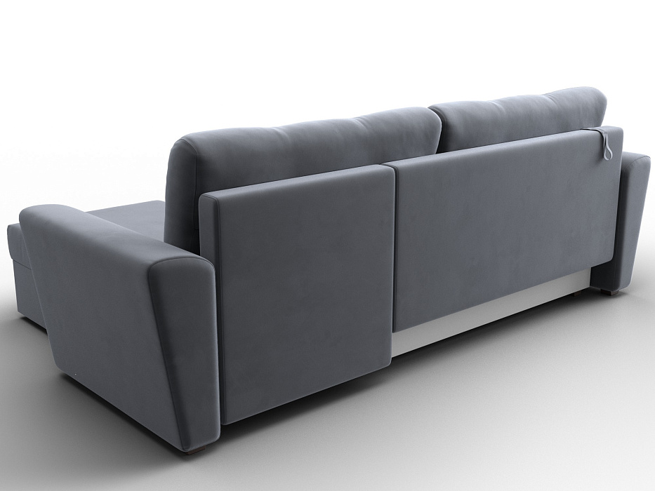 Диван угловой Амстердам Лайт правый угол (seven 17 серый)