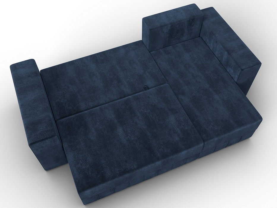 Диван угловой Лига-076 угол универсальный (tower 13 синий)
