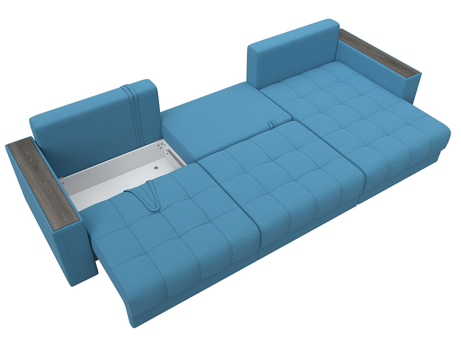 Диван угловой с декором Лига-049 НПБ Лонг (амур 10 голубой) Диван угловой с декором Лига-049 НПБ Лонг (амур 10 голубой)