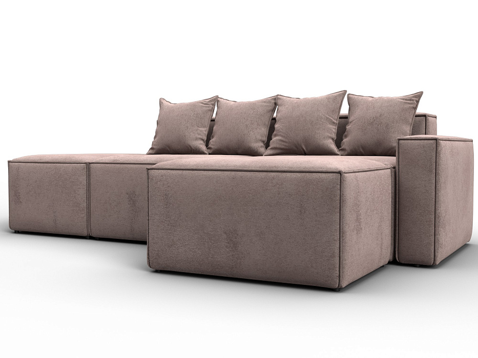 Диван угловой модульный Лига-063 угол правый (tower 05 бежевый)